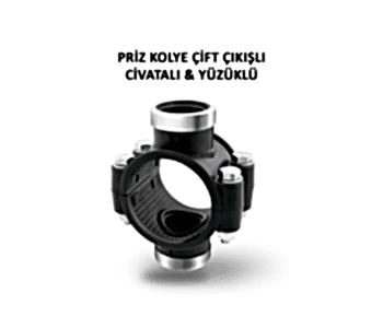 PRİZ KOLYE ÇİFT ÇIKIŞLI CİVATALI & YÜZÜKLÜ